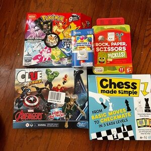 Lot of 5 Unused/unopened Board Games